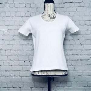 Courtney and Co T Shirt Dress Shirt Size S White